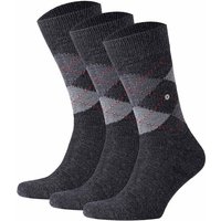 Burlington Kurzsocken Herren Socken PRESTON 3er Pack - Rautenmuster Hersteller: Burlington Bestellnummer:4262467952131