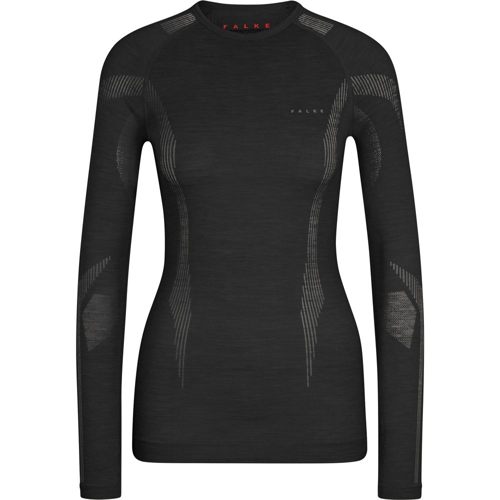 Falke – WT Longsleeve Damen schwarz