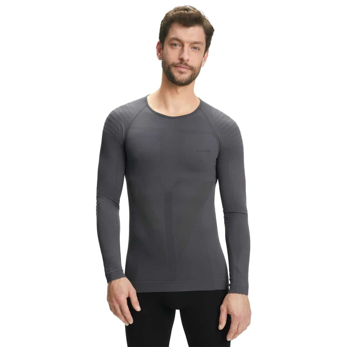 Falke Warm Langarmshirt Herren Funktionsunterhemd (Grau L ) Laufbekleidung Hersteller: Falke Bestellnummer:4031309141770