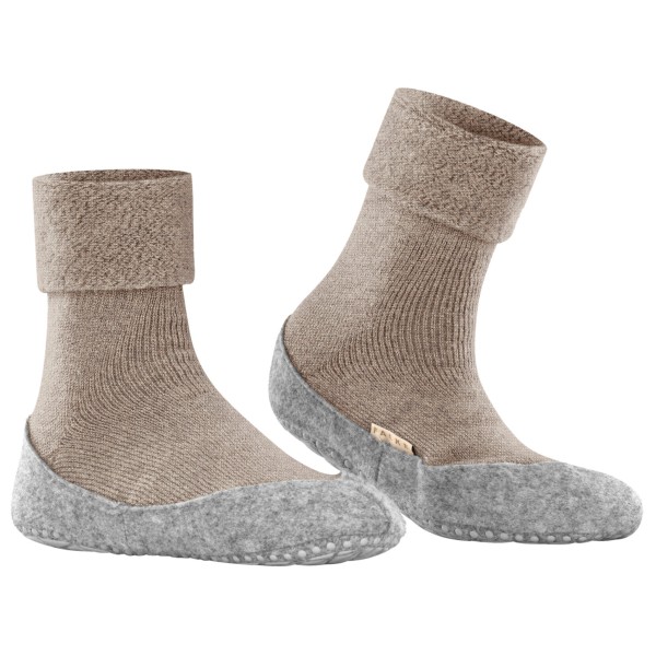 Falke - Women's Cosyshoe Cocooning - Hüttenschuhe Gr 37-38 grau/braun Hersteller: Falke Bestellnummer:4067112363320