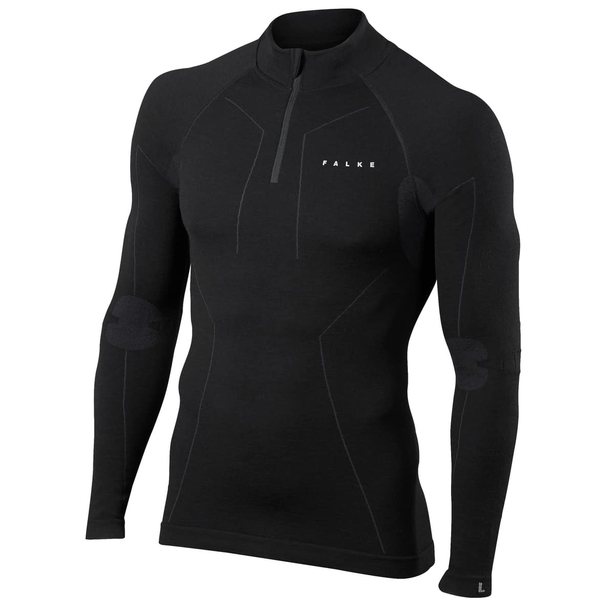 Falke Wool-Tech Warm Langarmshirt Herren Funktionsshirt (Schwarz S ) Laufbekleidung Hersteller: Falke Bestellnummer:4043874112604