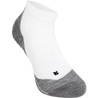 TE4 Short Sportsocken Damen – Weiß, Dunkelgrau