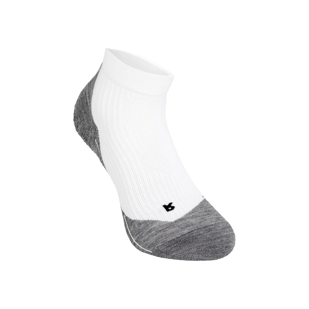 TE4 Short Sportsocken Damen – Weiß, Dunkelgrau